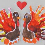 Handprint and Footprint Turkey
